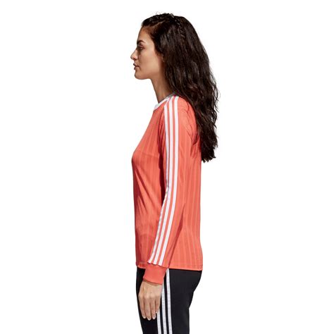 adidas 3 streifen shirt damen rot|adidas originals 3 stripes.